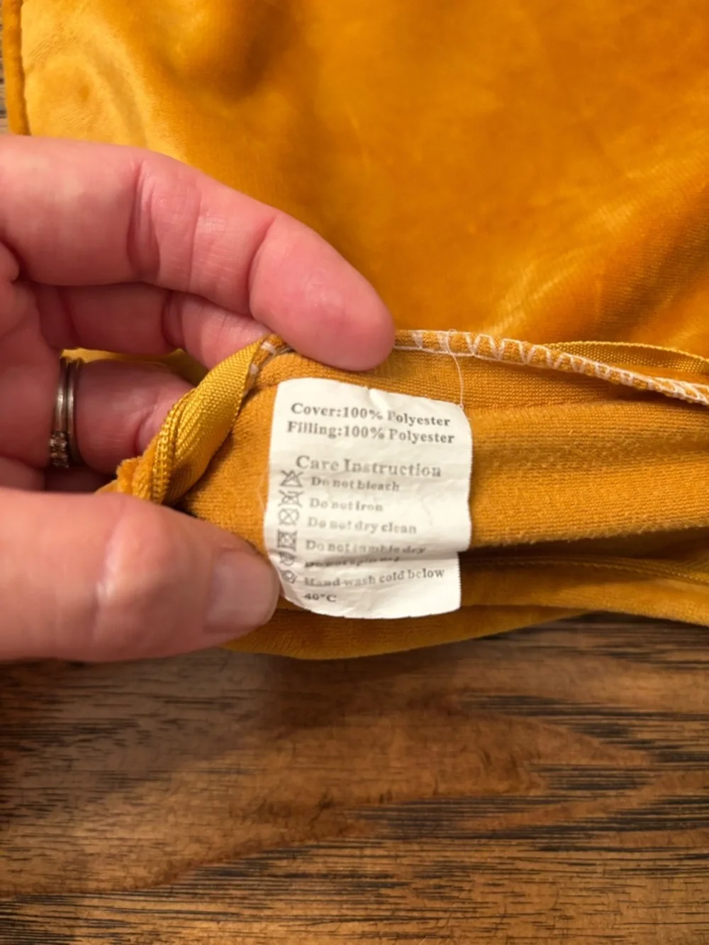 Mustard Gold Velvet Lumbar Pillow Cover 24x15 Boho Modern Accent Cushion
